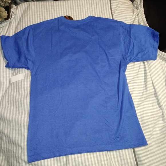 REALTREE Heather Blue/Gray Graphic T-Shirts with Deer Antler American Flag - Picture 5 of 6